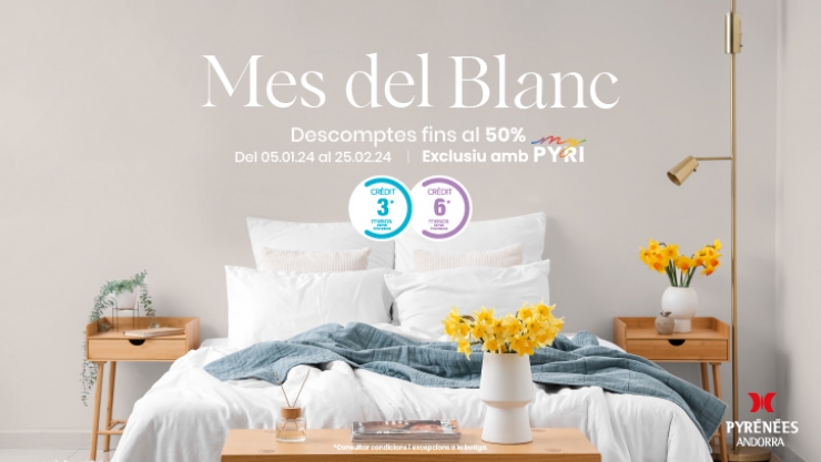 Imatge campanya Mes del blanc de Pyrénées Andorra